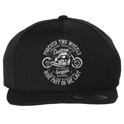 Motorcycle Premium Wool Snapback Cap