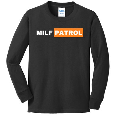 Milf Patrol Kids Long Sleeve Shirt