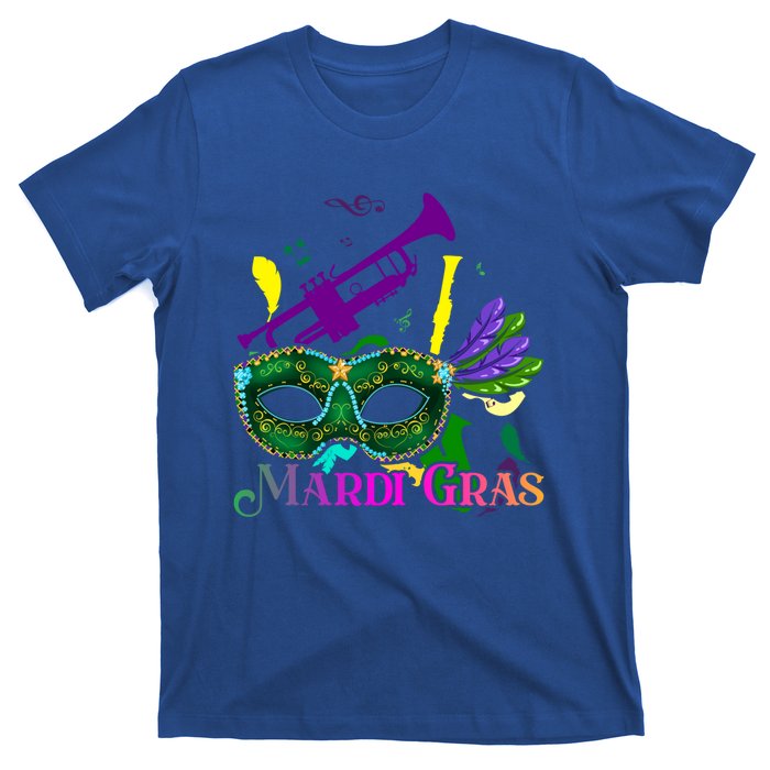 Music Parade Masquerade Trumpet Party Mardi Gras Gift T-Shirt