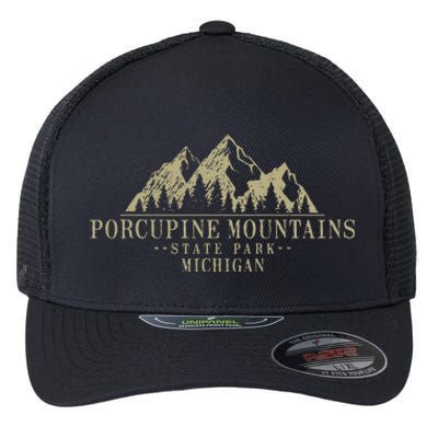 Michigan Porcupine Mountains State Park Flexfit Unipanel Trucker Cap