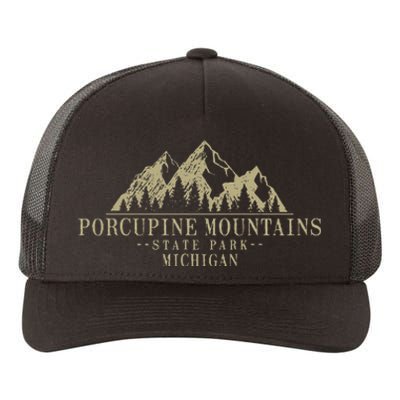 Michigan Porcupine Mountains State Park Yupoong Adult 5-Panel Trucker Hat