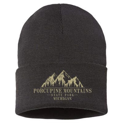 Michigan Porcupine Mountains State Park Sustainable Knit Beanie