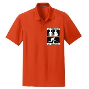 My Problem My Pictogram Mom Loves Hockey Field Hockey Player Gift Dry Zone Grid Polo