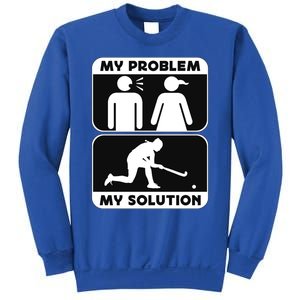 My Problem My Pictogram Mom Loves Hockey Field Hockey Player Gift Sweatshirt