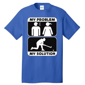 My Problem My Pictogram Mom Loves Hockey Field Hockey Player Gift Tall T-Shirt