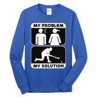 My Problem My Pictogram Mom Loves Hockey Field Hockey Player Gift Tall Long Sleeve T-Shirt