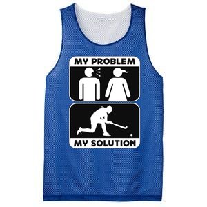 My Problem My Pictogram Mom Loves Hockey Field Hockey Player Gift Mesh Reversible Basketball Jersey Tank