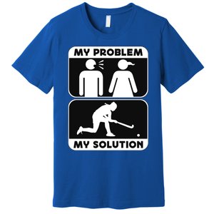 My Problem My Pictogram Mom Loves Hockey Field Hockey Player Gift Premium T-Shirt