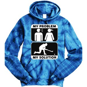 My Problem My Pictogram Mom Loves Hockey Field Hockey Player Gift Tie Dye Hoodie