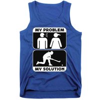 My Problem My Pictogram Mom Loves Hockey Field Hockey Player Gift Tank Top