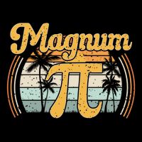 Magnum Pi Math Pi Day Retro Gift Drawstring Bag