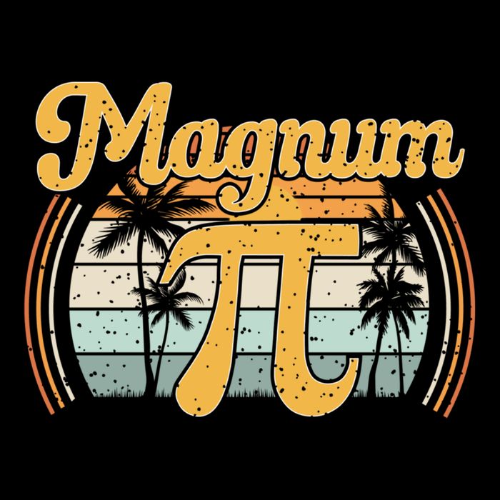 Magnum Pi Math Pi Day Retro Gift Drawstring Bag