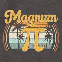 Magnum Pi Math Pi Day Retro Gift Vector Backpack