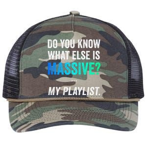 Massive Playlist Meme Funny Gaming Memeinspired Music Retro Rope Trucker Hat Cap