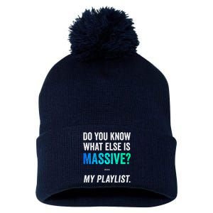 Massive Playlist Meme Funny Gaming Memeinspired Music Pom Pom 12in Knit Beanie