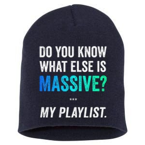 Massive Playlist Meme Funny Gaming Memeinspired Music Short Acrylic Beanie