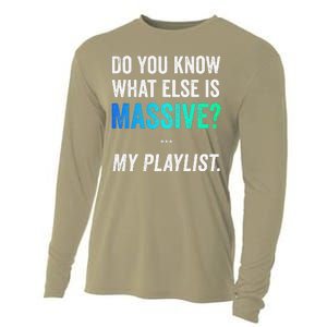 Massive Playlist Meme Funny Gaming Memeinspired Music Cooling Performance Long Sleeve Crew