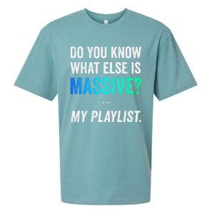 Massive Playlist Meme Funny Gaming Memeinspired Music Sueded Cloud Jersey T-Shirt