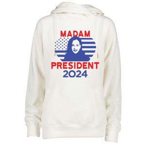 Madam President Womens Funnel Neck Pullover Hood