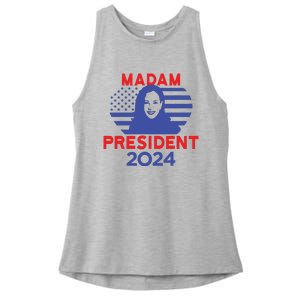 Madam President Ladies PosiCharge Tri-Blend Wicking Tank