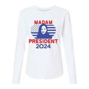 Madam President Womens Cotton Relaxed Long Sleeve T-Shirt