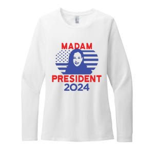 Madam President Womens CVC Long Sleeve Shirt