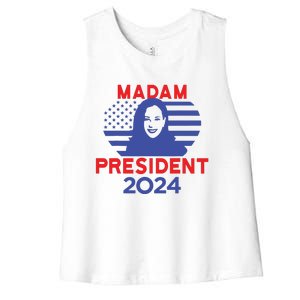 Madam President Women's Racerback Cropped Tank