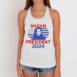 Madam President Women's Knotted Racerback Tank