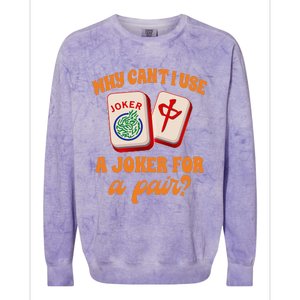 Mahjong Player Mahjong Lover Chinese Mahjong With Mah Colorblast Crewneck Sweatshirt