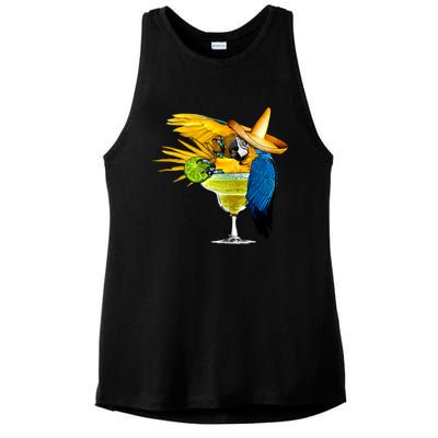 Margarita Parrot Ladies PosiCharge Tri-Blend Wicking Tank