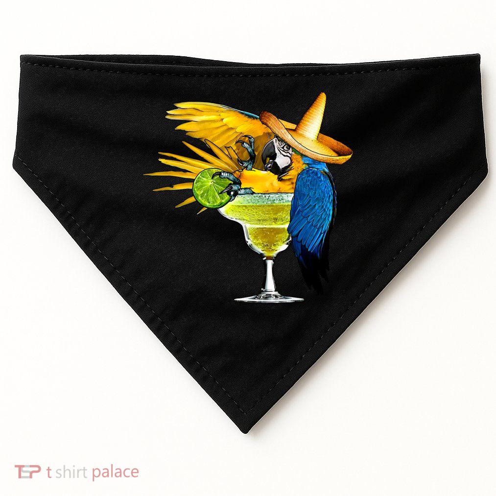 Margarita Parrot USA-Made Doggie Bandana