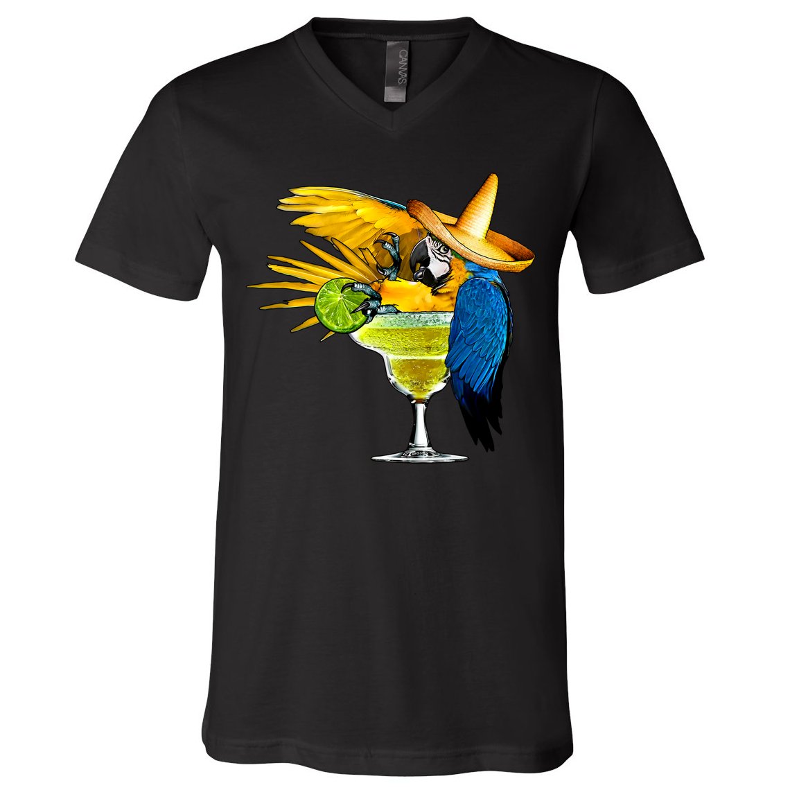 Margarita Parrot V-Neck T-Shirt