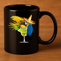 Margarita Parrot 11oz C Handle Ceramic Mug