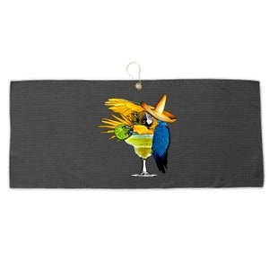 Margarita Parrot Large Microfiber Waffle Golf Towel