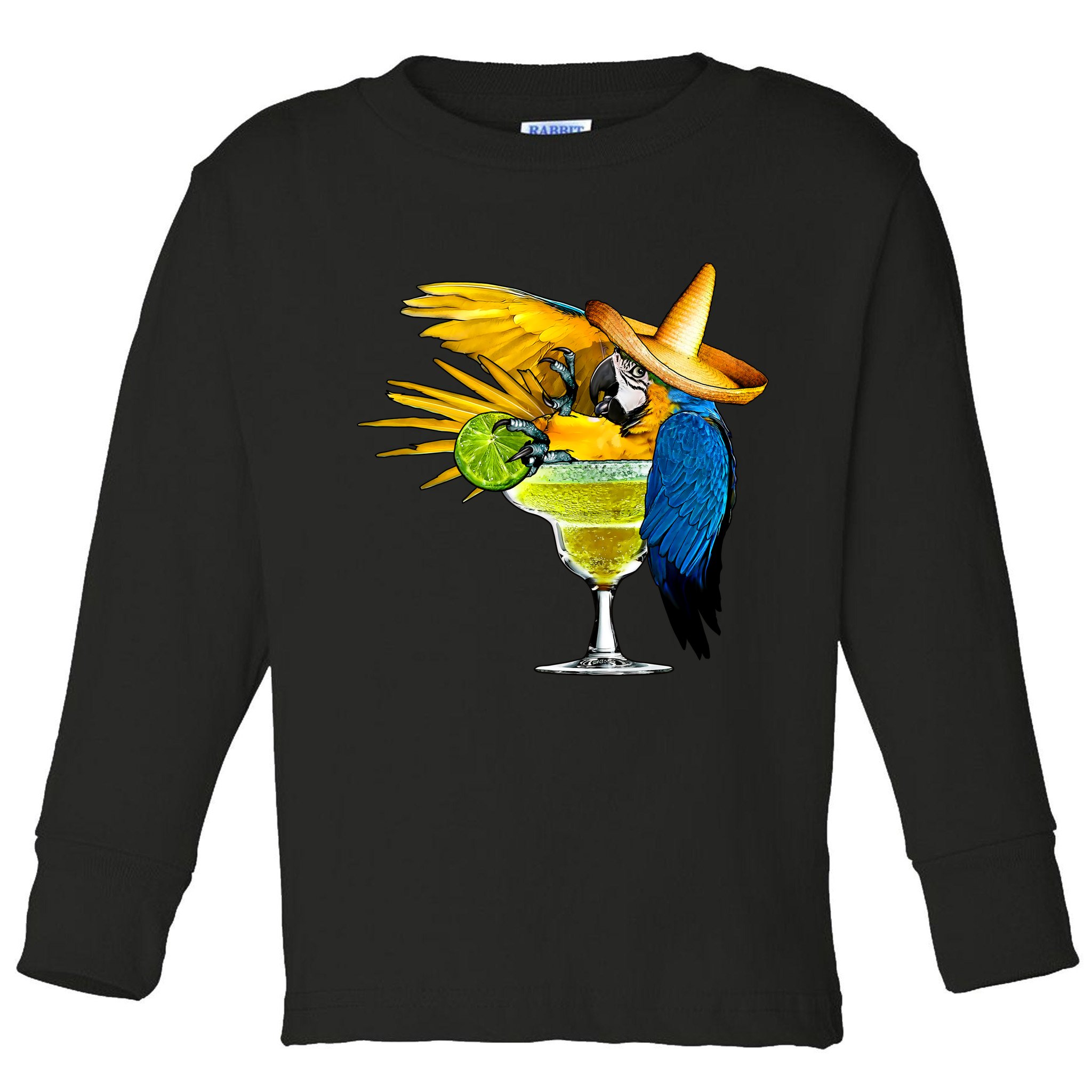 Margarita Parrot Toddler Long Sleeve Shirt