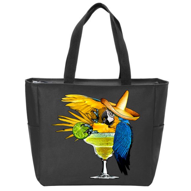 Margarita Parrot Zip Tote Bag