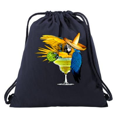 Margarita Parrot Drawstring Bag