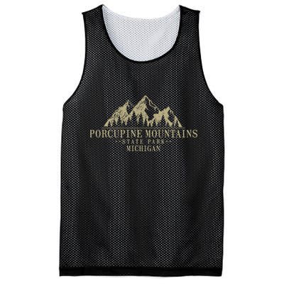 Michigan Porcupine Mountains State Park Mesh Reversible Basketball Jersey Tank