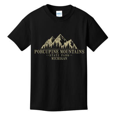 Michigan Porcupine Mountains State Park Kids T-Shirt