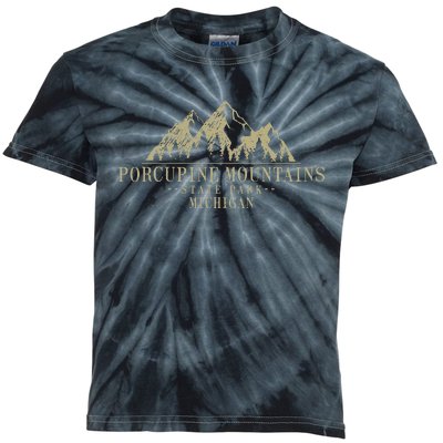 Michigan Porcupine Mountains State Park Kids Tie-Dye T-Shirt