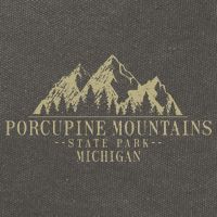 Michigan Porcupine Mountains State Park Cotton Canvas Backpack