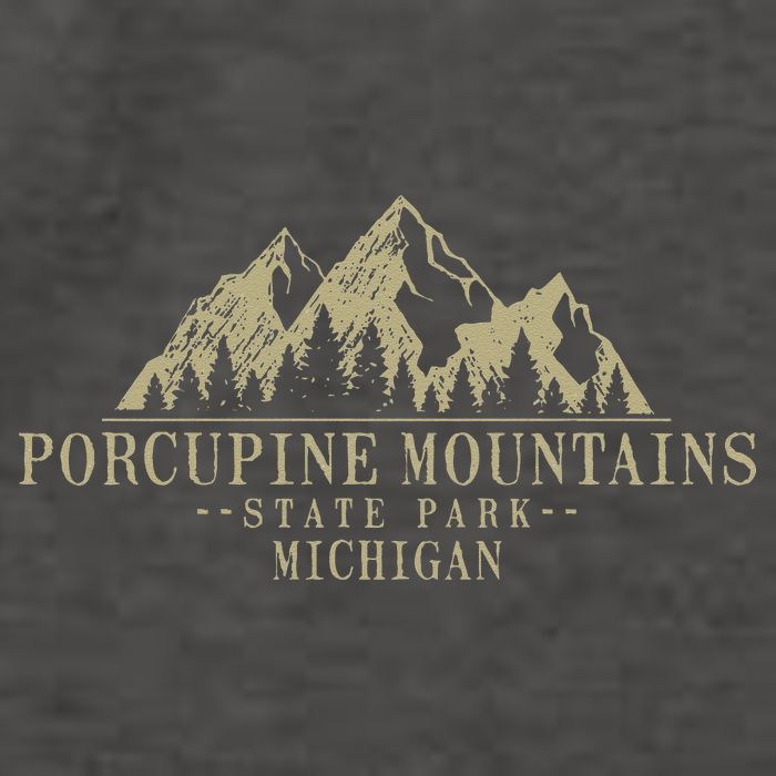 Michigan Porcupine Mountains State Park Vector Backpack