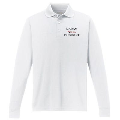 Madam President Performance Long Sleeve Polo