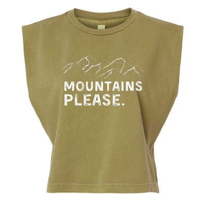 Mountains Please Garment-Dyed Women's Muscle Tee