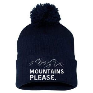 Mountains Please Pom Pom 12in Knit Beanie