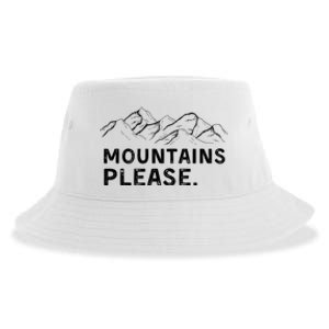 Mountains Please Sustainable Bucket Hat