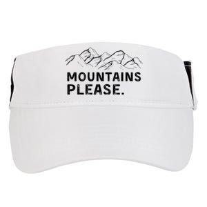 Mountains Please Adult Drive Performance Visor