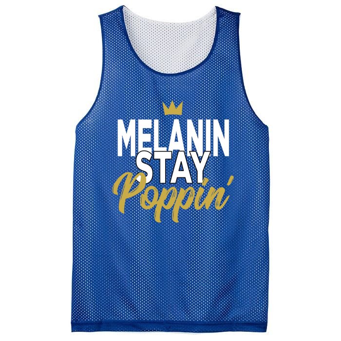 Melanin Poppin' Melanin Rich Drippin Melanin Gift Mesh Reversible Basketball Jersey Tank