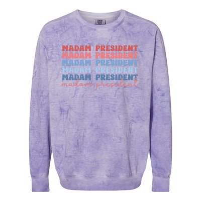 Madam President Colorblast Crewneck Sweatshirt