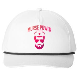 Murses Power Male Nurse Cute Gift Snapback Five-Panel Rope Hat